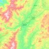 孟连县 topographic map, elevation, terrain