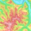 Les Granges topographic map, elevation, terrain