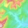 后虎峪村 topographic map, elevation, terrain