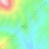 White Knob Mountains topographic map, elevation, terrain