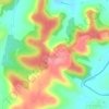 Cerro Bandera topographic map, elevation, terrain