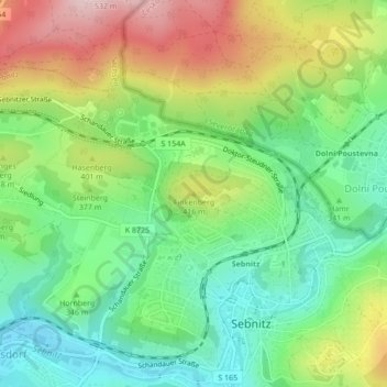 Finkenberg topographic map, elevation, terrain