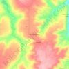 Rio dos Monos topographic map, elevation, terrain