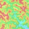 Urânia topographic map, elevation, terrain