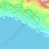 Mollendo topographic map, elevation, terrain