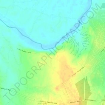 Gangani - The Grand Canyon Of Bengal topographic map, elevation, terrain
