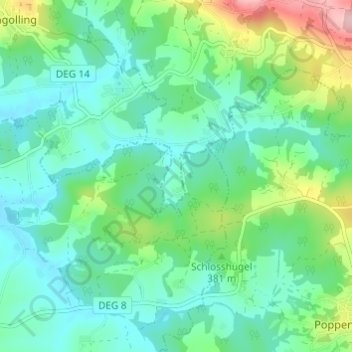 Furth topographic map, elevation, terrain
