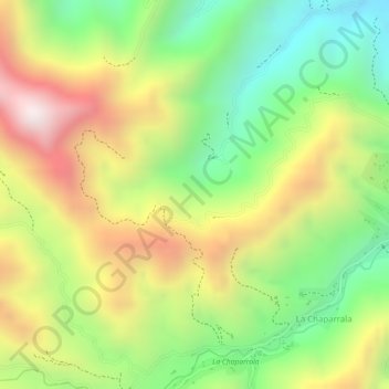 San Miguel topographic map, elevation, terrain