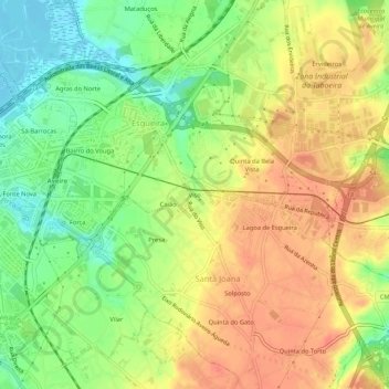 Viso topographic map, elevation, terrain