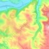 Loupiac topographic map, elevation, terrain