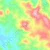 The Rockys topographic map, elevation, terrain
