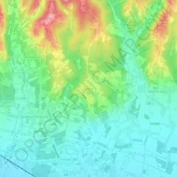 Artiče Topographic Map, Elevation, Terrain