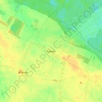 Kijewo topographic map, elevation, terrain