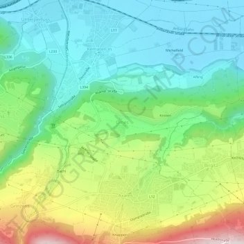 Omes topographic map, elevation, terrain