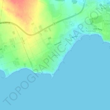 Ravda topographic map, elevation, terrain