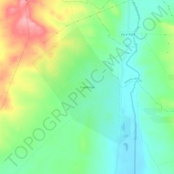 Casalonga topographic map, elevation, terrain