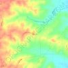Pine Knot topographic map, elevation, terrain