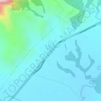 LA GUAFILLA topographic map, elevation, terrain