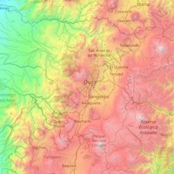 San Bartolo topographic map, elevation, terrain