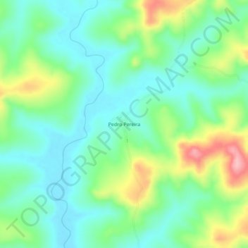Pedro Pereira topographic map, elevation, terrain