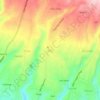 Taro topographic map, elevation, terrain