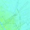 Damnoen Saduak topographic map, elevation, terrain