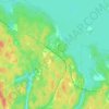 Янисъярви topographic map, elevation, terrain