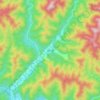 东川镇 topographic map, elevation, terrain
