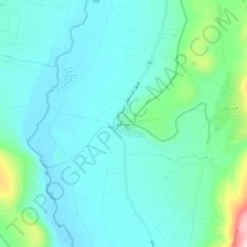 Ain Dara topographic map, elevation, terrain
