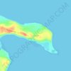 Punta Chilen topographic map, elevation, terrain