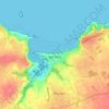 Sables-d'Or-les-Pins topographic map, elevation, terrain