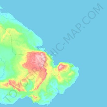 Pulau Kaniungan-besar topographic map, elevation, terrain
