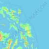 Northern Samar topographic map, elevation, terrain