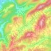 Sandlick topographic map, elevation, terrain