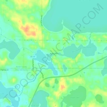 Bucks Mill topographic map, elevation, terrain