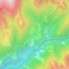 Davos Wiesen topographic map, elevation, terrain