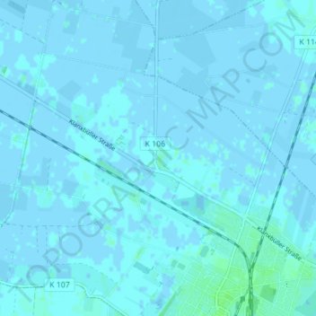 Langstoft topographic map, elevation, terrain