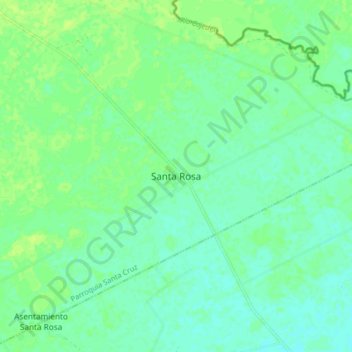 Santa Rosa topographic map, elevation, terrain