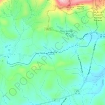 Lakemont topographic map, elevation, terrain
