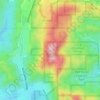 Calabasas Peak topographic map, elevation, terrain