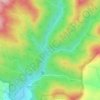 Indian Creek Falls topographic map, elevation, terrain