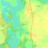 Rogowo topographic map, elevation, terrain