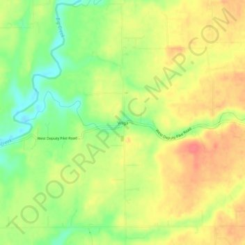 Volga topographic map, elevation, terrain