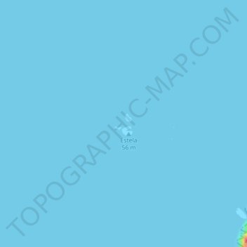 Estelas topographic map, elevation, terrain