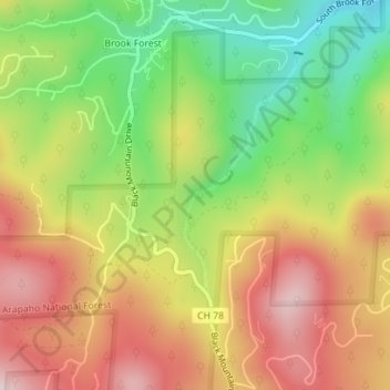 Maxwell Falls topographic map, elevation, terrain