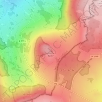 Steinkopf topographic map, elevation, terrain