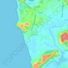Anjuna topographic map, elevation, terrain