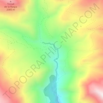 Bordas des Plans topographic map, elevation, terrain