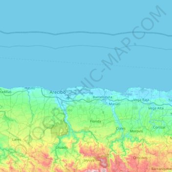 Los Negritos topographic map, elevation, terrain