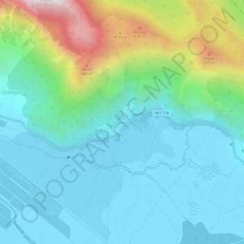 Dračevo topographic map, elevation, terrain